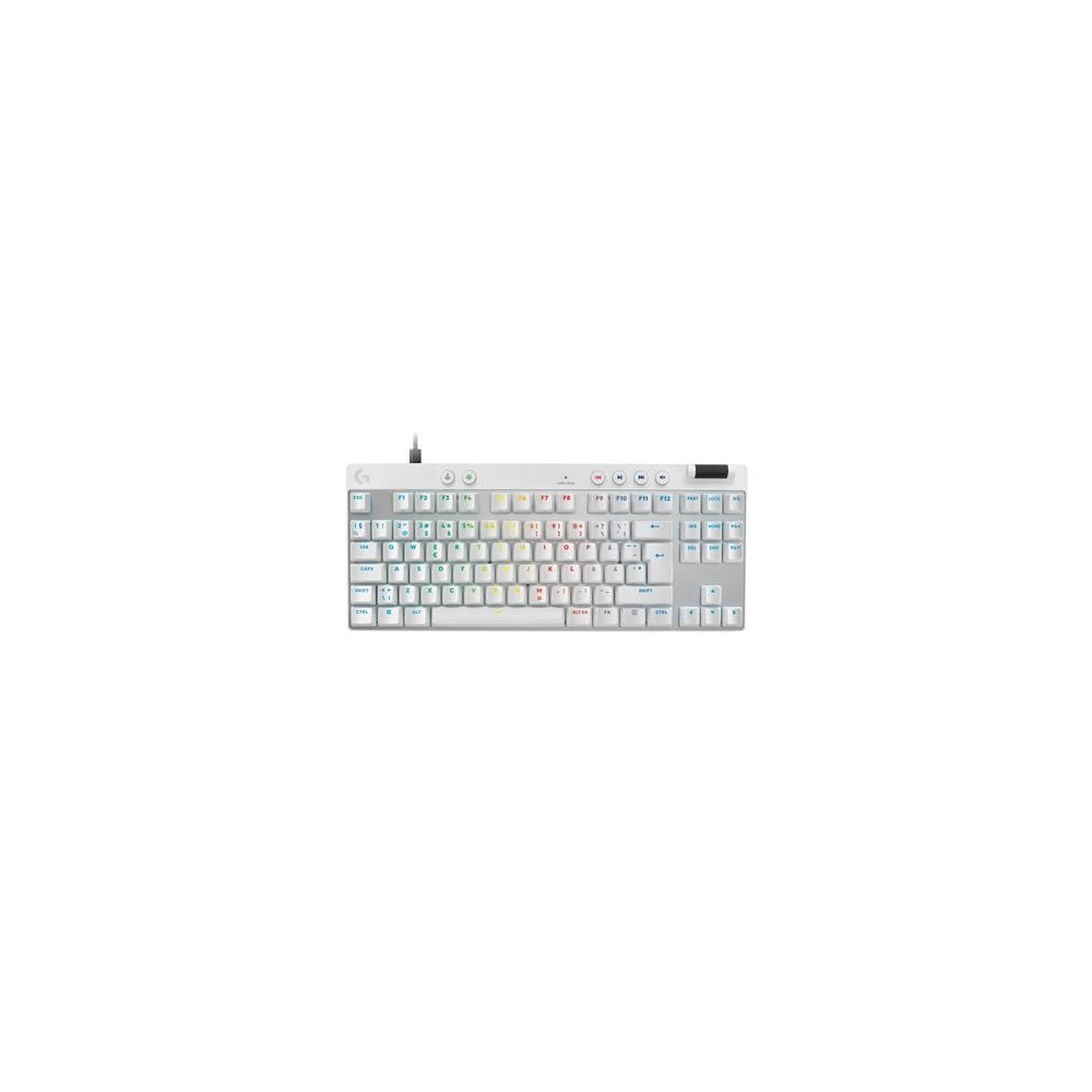 Klaviatuur Logitech Pro X TKL Rapid SWE, valge