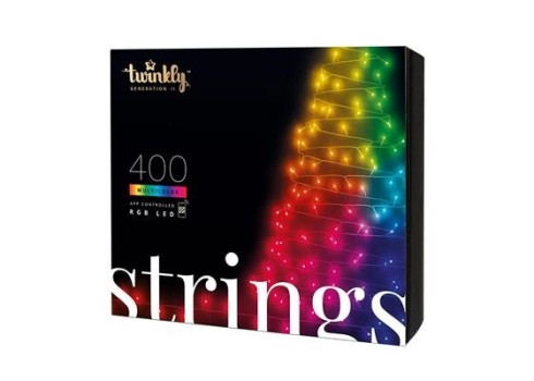 Twinkly jõulutuled 400LED-32m-must-roheline juhe-IP44