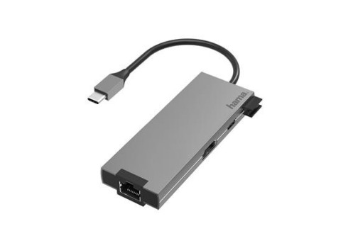 Adap. Hama USB-C pistik - 2xUSB-A-USB-C-HDMI-LAN