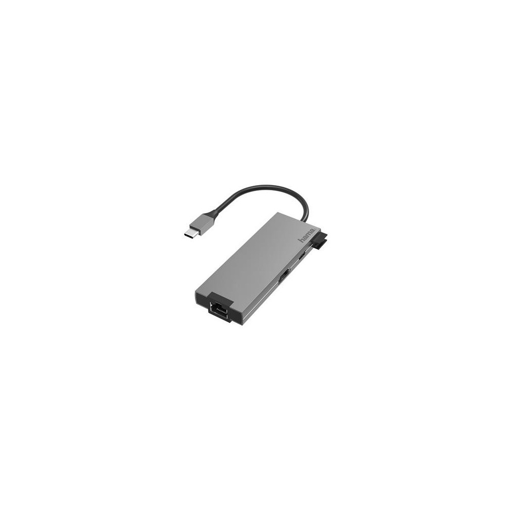Adap. Hama USB-C pistik - 2xUSB-A-USB-C-HDMI-LAN
