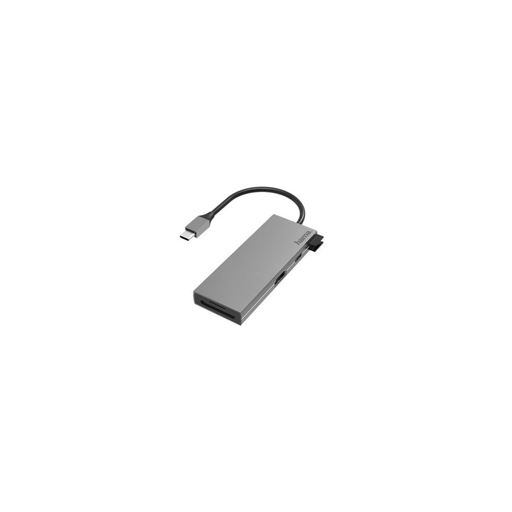 Adap. Hama USB-C pistik  2xUSB-A-USB-C-HDMI-SD-Micro SD