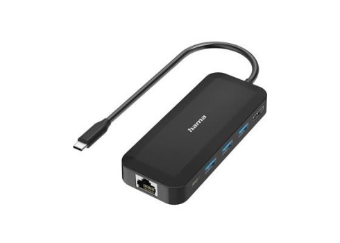 Adap. Hama USB-C-3xUSB-A-USB-C-HDMI-LAN