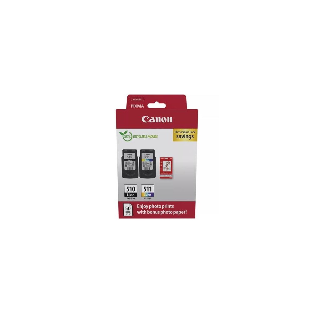 Tindikassett Canon PG-510-CL-511 multipakk