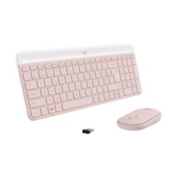 Desktop Logitech Slim Combo MK470 US W, roosa
