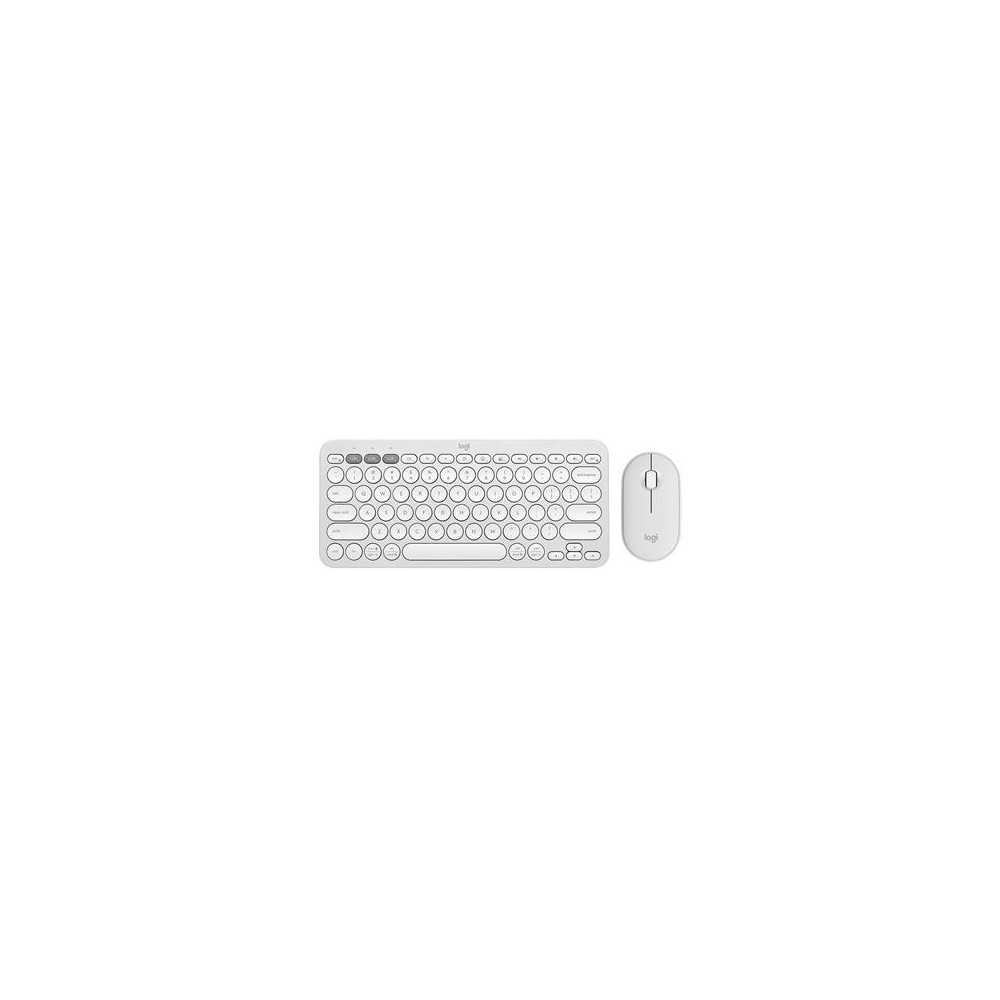 Desktop Logitech Pebble 2 Combo US W, valge