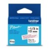 Lint Brother BTAG132 12mm punane-läbipaistev 4m