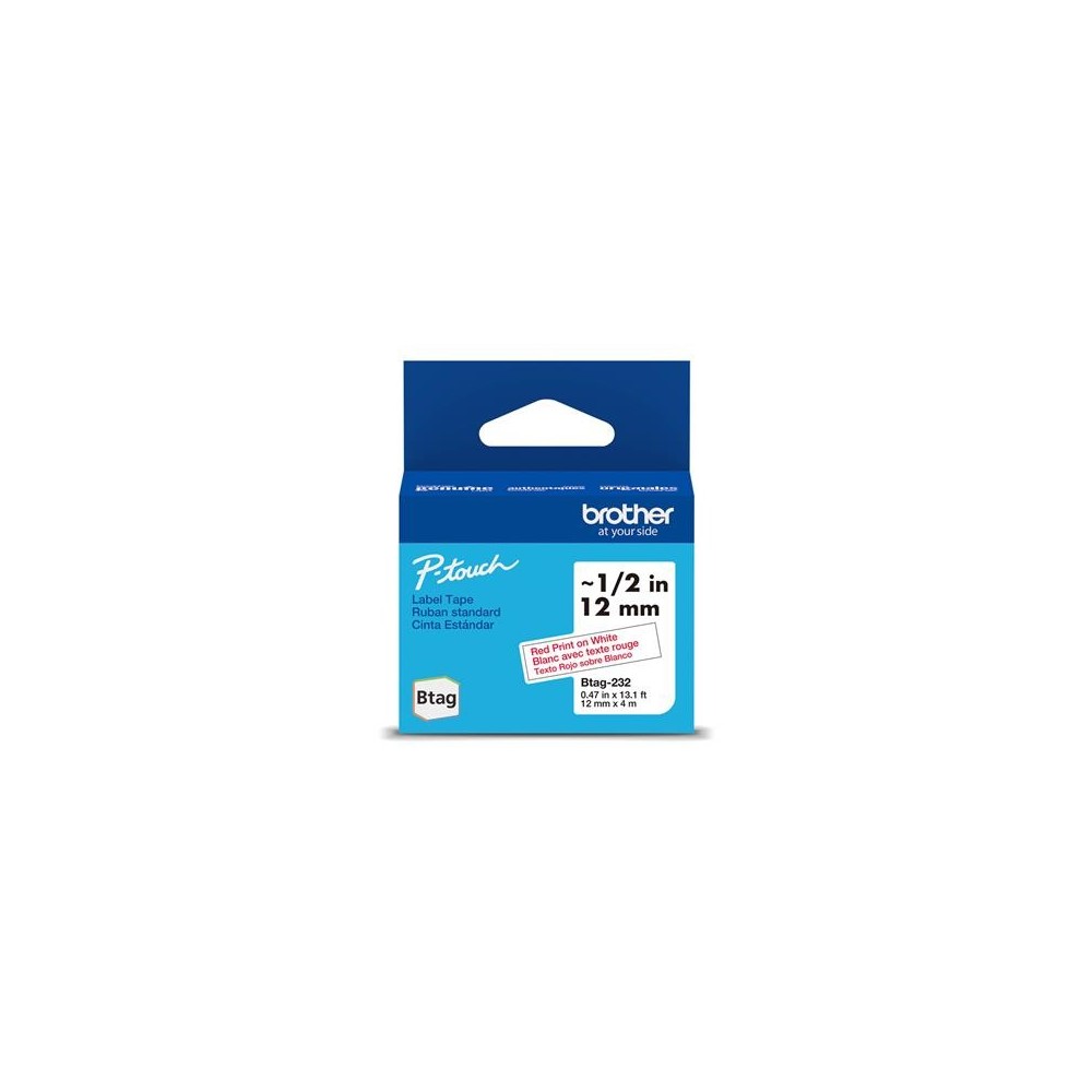 Lint Brother BTAG232 12mm punane-valge 4m
