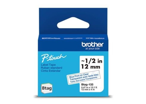 Lint Brother BTAG233 12mm sinine-valge 4m