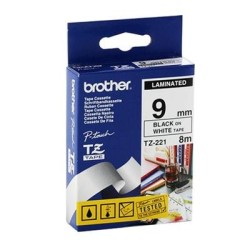 Lint Brother TZE221 9mm must-valge 8m