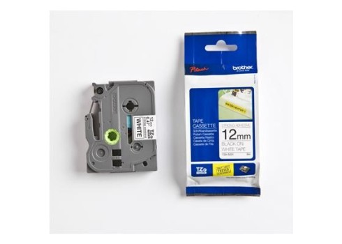 Lint Brother TZES231 12mm must-valge 8m