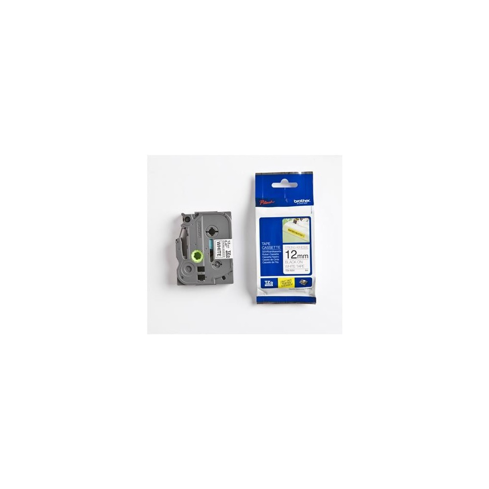 Lint Brother TZES231 12mm must-valge 8m