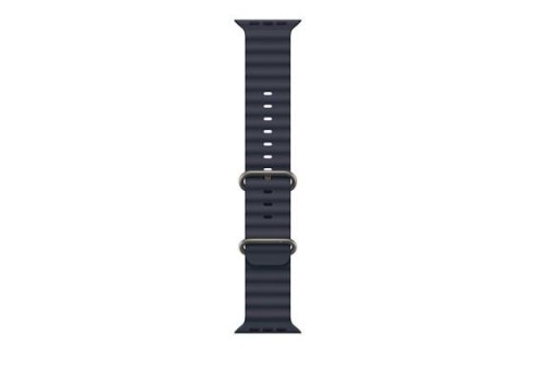 49mm Navy OceanBand - Natural Titanium Finish