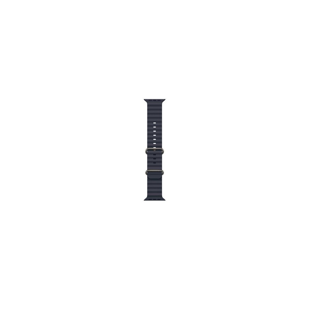 49mm Navy OceanBand - Natural Titanium Finish