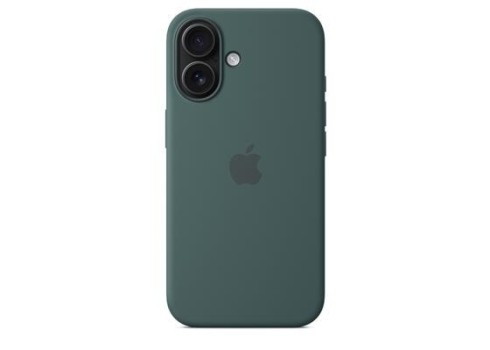 iPhone16 Silicone Case with MagSafe - Lake Green