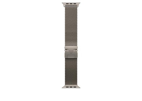 49mm Natural Titanium Milanese Loop - Medium