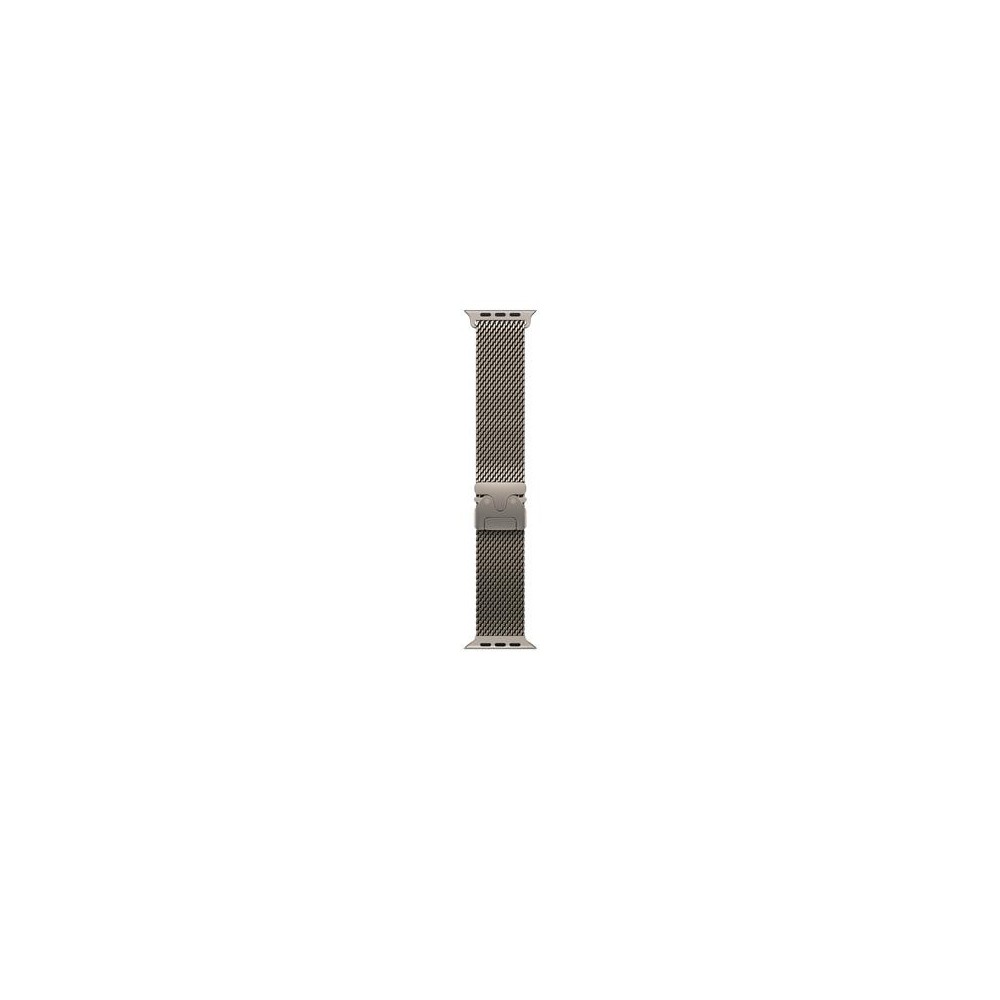 49mm Natural Titanium Milanese Loop - Medium