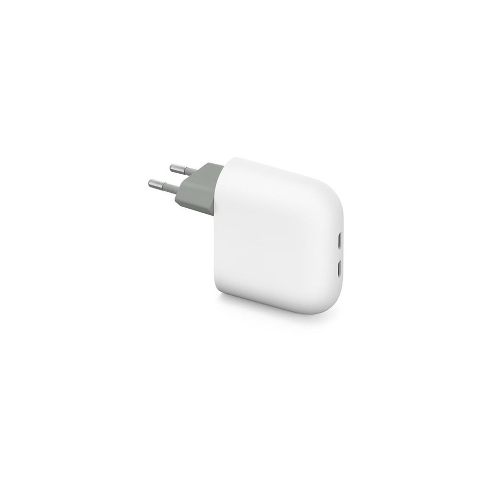 Google 67W Dual USB-C Charger, Snow