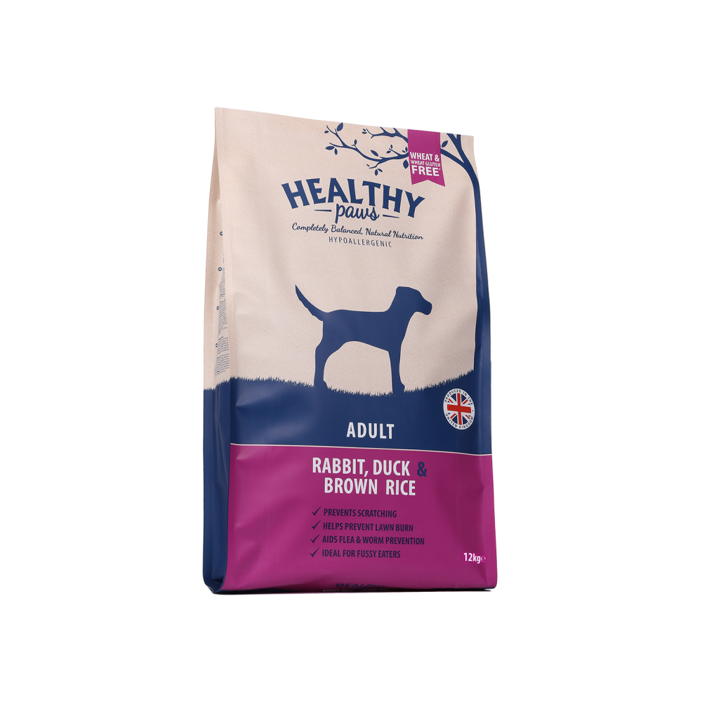 Healthy Paws koeratoit Jäneseliha, pardiliha & pruuni riisiga 12kg