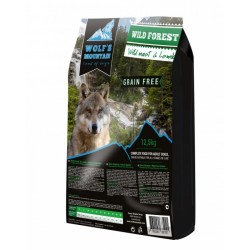 Wolf's Mountain koeratoit WILD FOREST teraviljavaba - uluki- & lambalihaga 12,5 kg