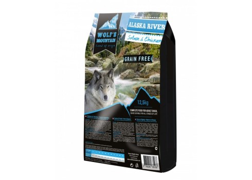 Wolf's Mountain koeratoit ALASKA RIVER teraviljavaba - lõhe & kanalihaga 12,5 kg