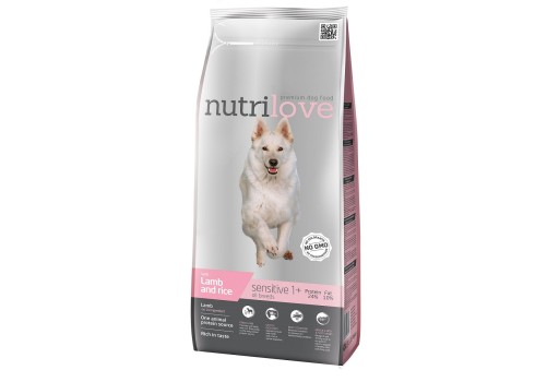Nutrilove sensitive lamb&rice koeratoit 12kg