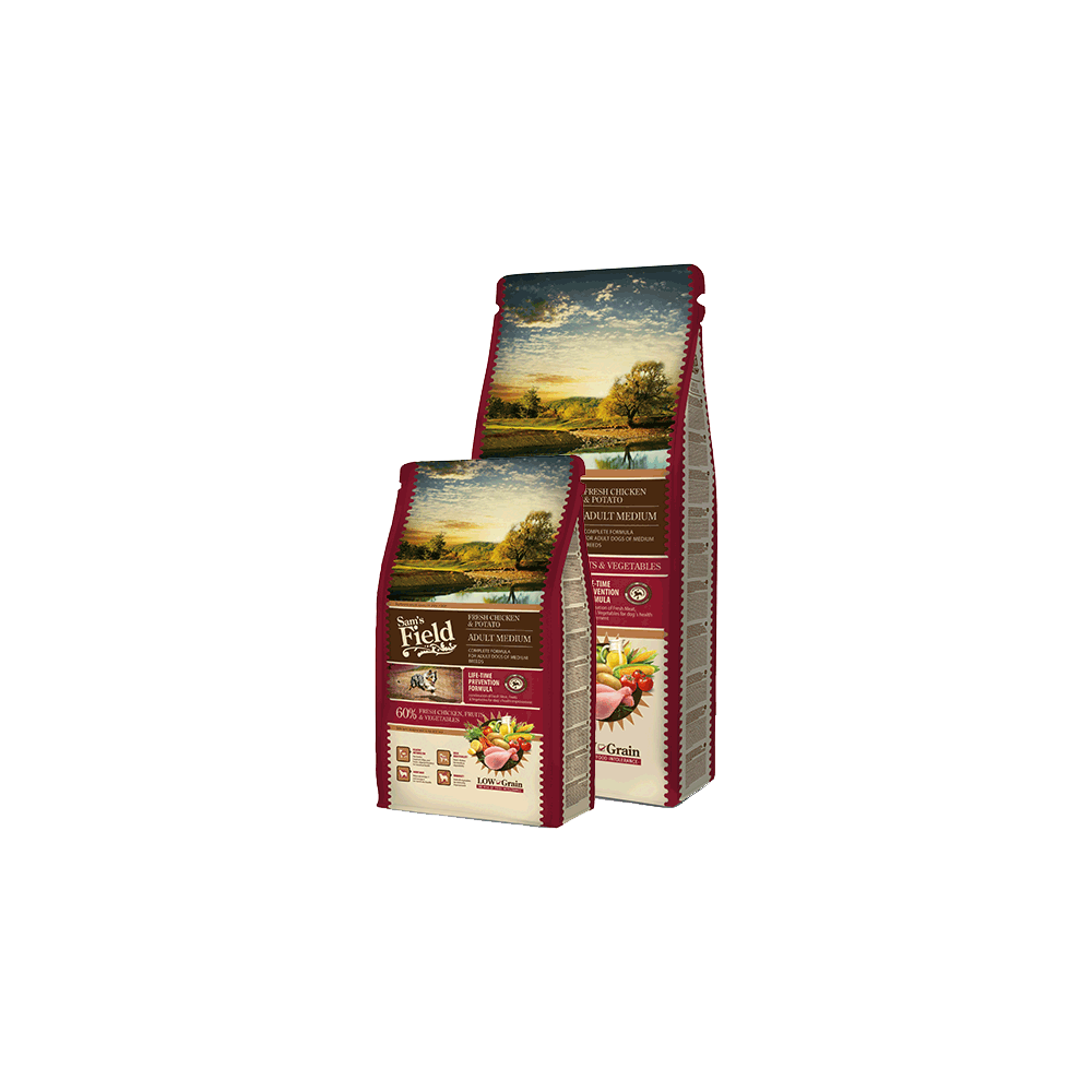 SAM’S FIELD Adult Medium koeratoit 13kg SAM’S FIELD Adult Medium koeratoit 13kg