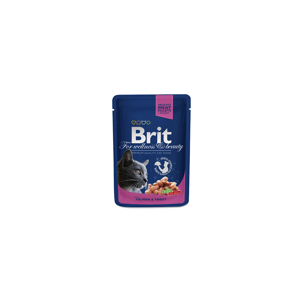 Brit Premium kassikonserv Salmon & Trout 100g