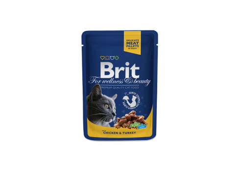 Brit Premium kassikonserv Chicken & Turkey 100g