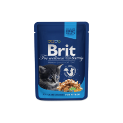 Brit Premium kassikonserv Chicken Chunks Kitten 100g