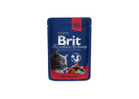 Brit Premium kassikonserv Beef Stew & Peas 100g