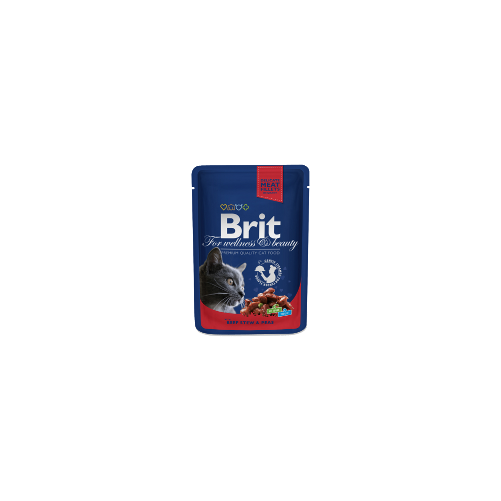 Brit Premium kassikonserv Beef Stew & Peas 100g