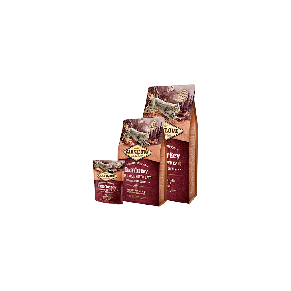 Carnilove Duck & Turkey Large Breed kassitoit 2kg