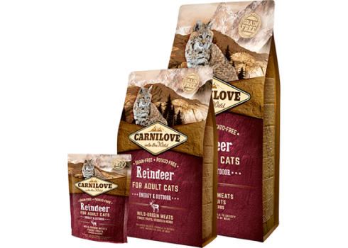 Carnilove Reindeer Energy & Outdoor kassitoit 6kg