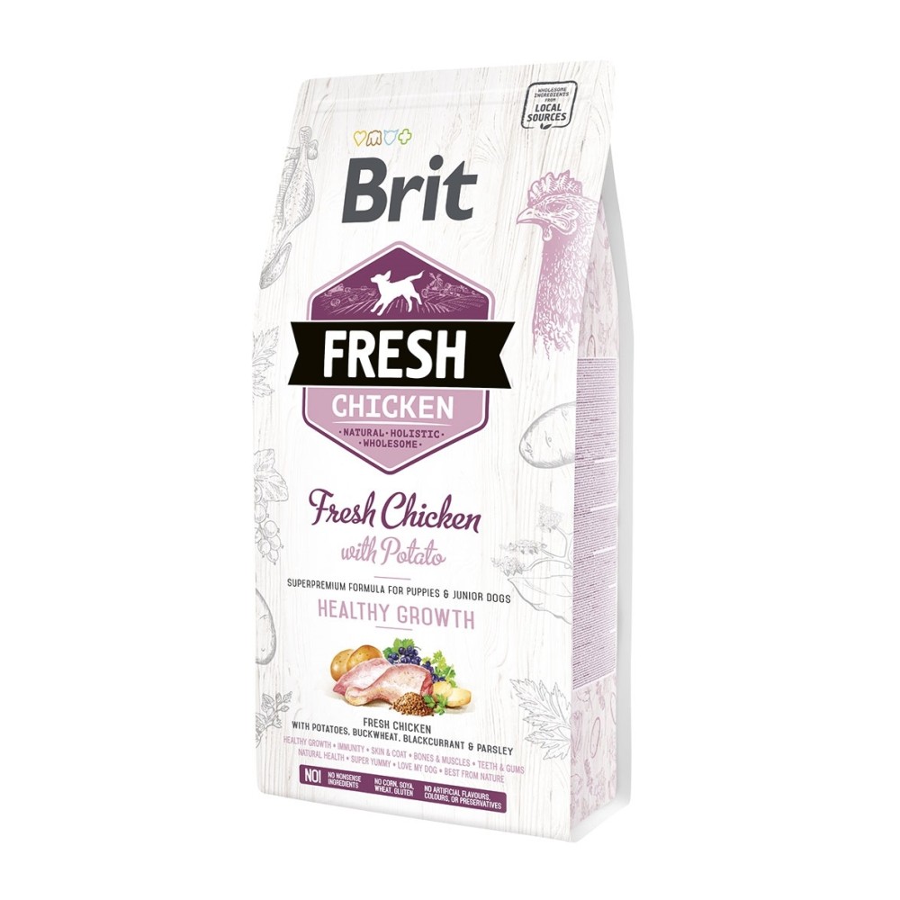 Brit FRESH koeratoit Chicken & Potato for Puppies 2,5kg