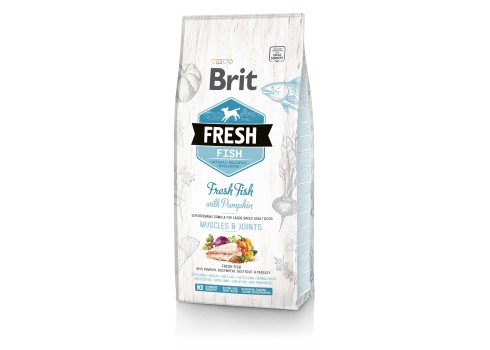 Brit FRESH koeratoit Fish & Pumpkin for Large Breed Adult 12kg