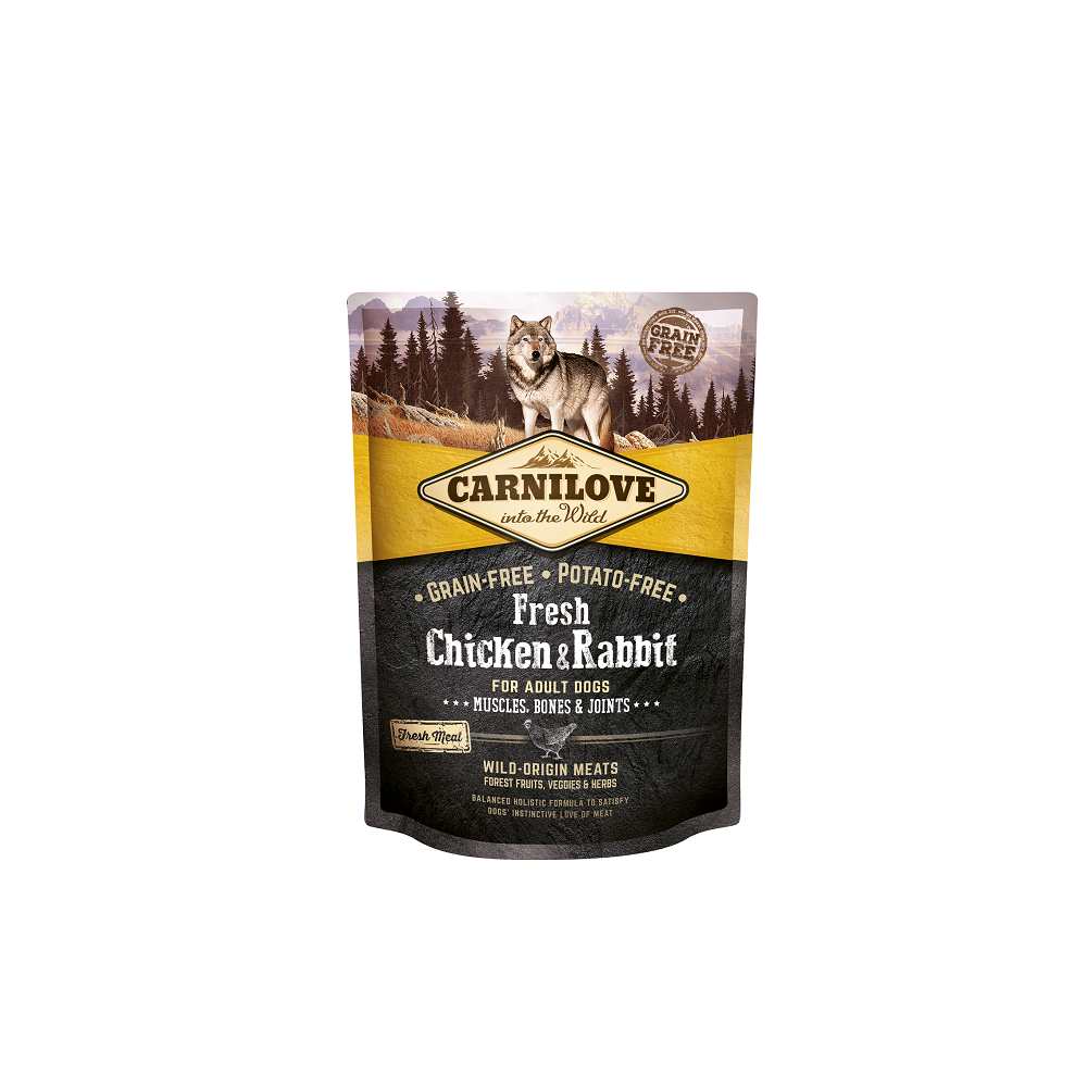 CARNILOVE Fresh Chicken&Rabbit Adult teraviljavaba koeratoit 12KG
