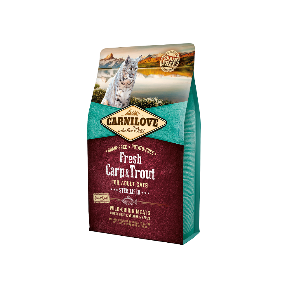 Carnilove FRESH Carp & Trout for Adult Cats - Sterilised 6kg