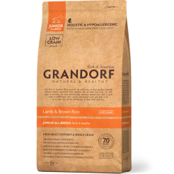 Grandorf Dog - Lammas ja pruun riis 10kg - Junior koeratoit