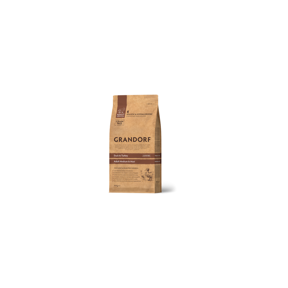 Grandorf Dog - Pardi- ja kalkunliha 3kg - Adult Medium ja Maxi koeratoit Grandorf Dog - Pardi- ja kalkunliha 3kg - Adult Medium ja Maxi koeratoit