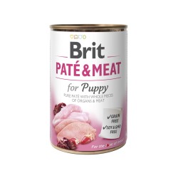 Brit Care Chicken & Turkey Pate & Meat for Puppy konserv 400g