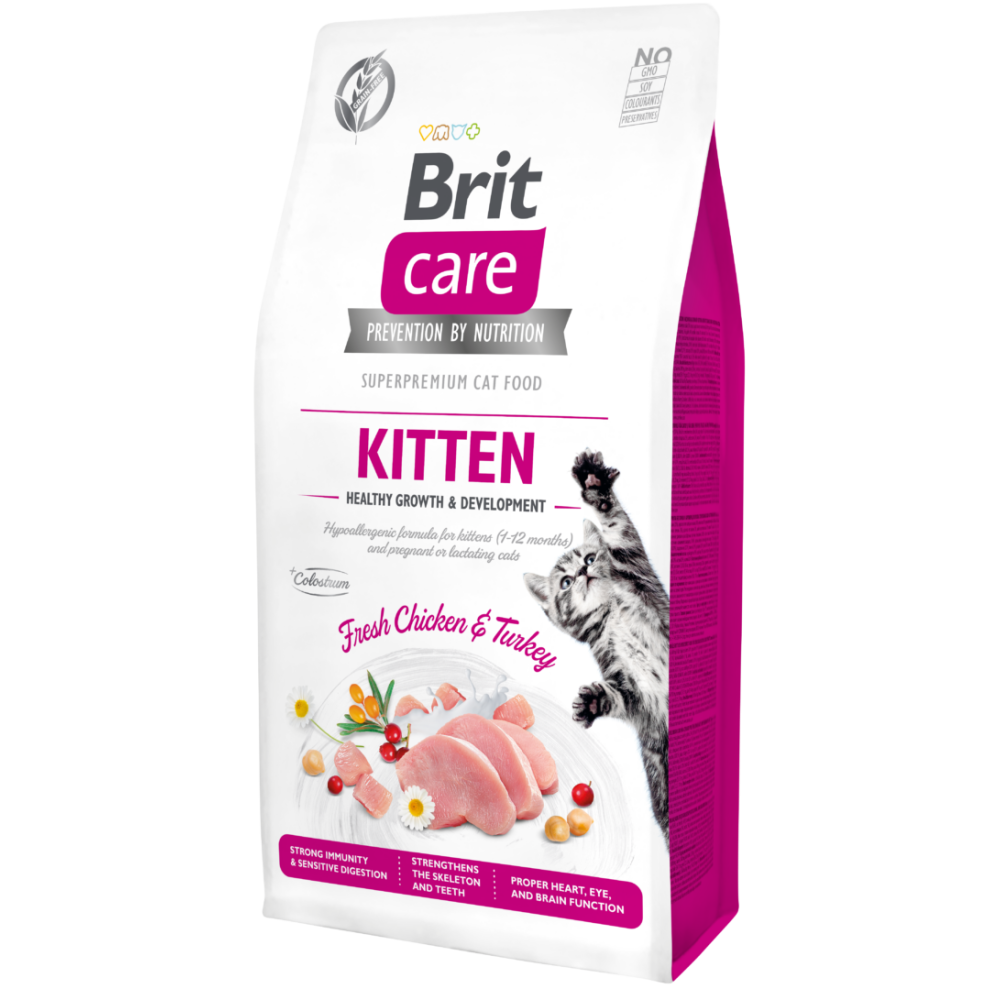 Brit Care Cat Grain-Free Kitten Healthy Growth kassitoit 7kg