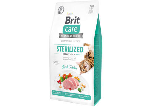 Brit Care Cat Grain-Free Sterilized Urinary Health kassitoit 7kg