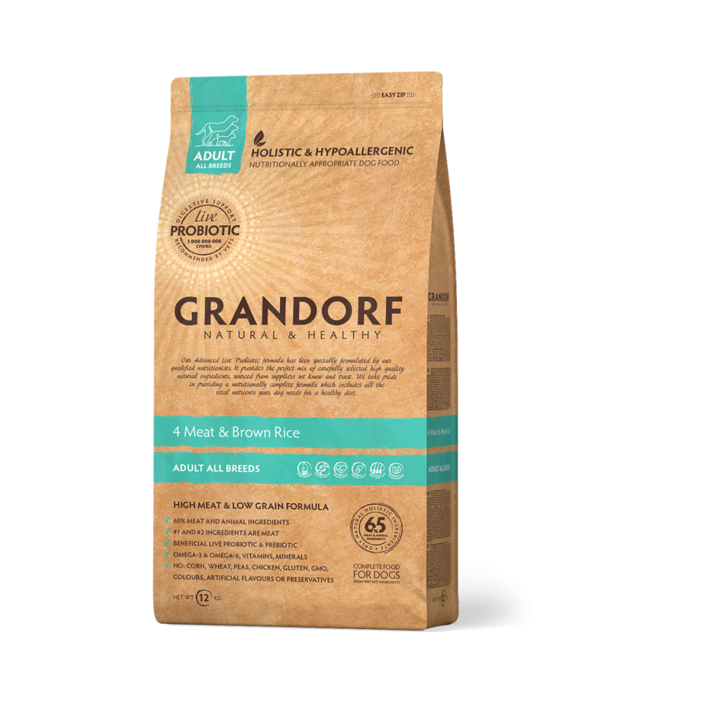 Grandorf Dog - 4 liha 10kg - Adult Medium & Maxi koeratoit