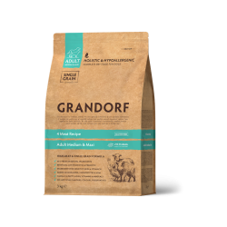 Grandorf Dog - 4 liha 3kg - Adult Medium & Maxi koeratoit