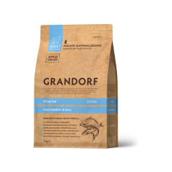 Grandorf Dog - Valge kala 10kg - Adult Medium & Maxi koeratoit
