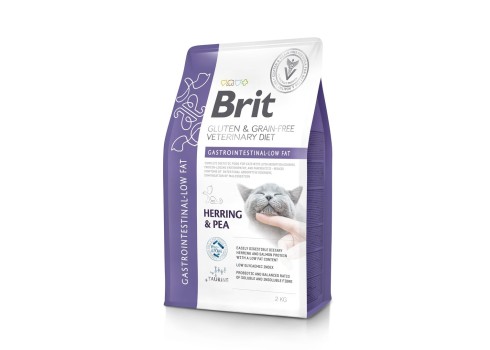 Brit Veterinary Diet Gastrointestinal - Low Fat erisööt kassidele 2kg