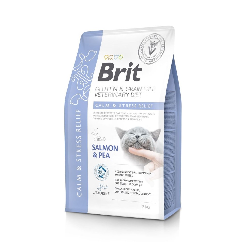 Brit Veterinary Diet Calm & Stress Relief erisööt kassidele 2kg