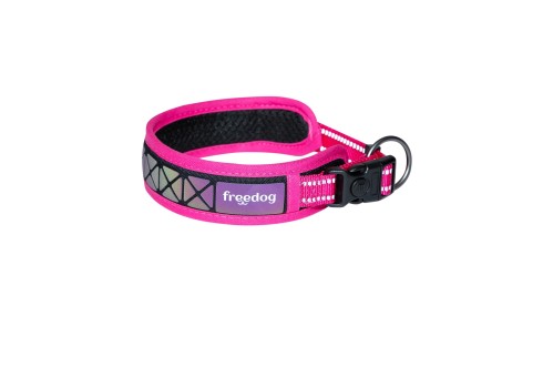 Freedog Boreal fuksiaroosa kaelarihm koerale 20mm x 43-52cm