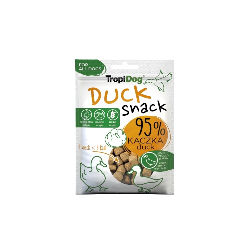 TropiDog Duck Snack koeramaius 70g