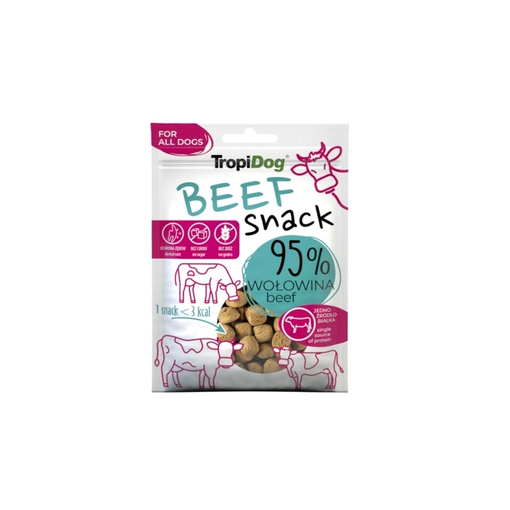 TropiDog Beef Snack koeramaius 70g TropiDog Beef Snack koeramaius 70g